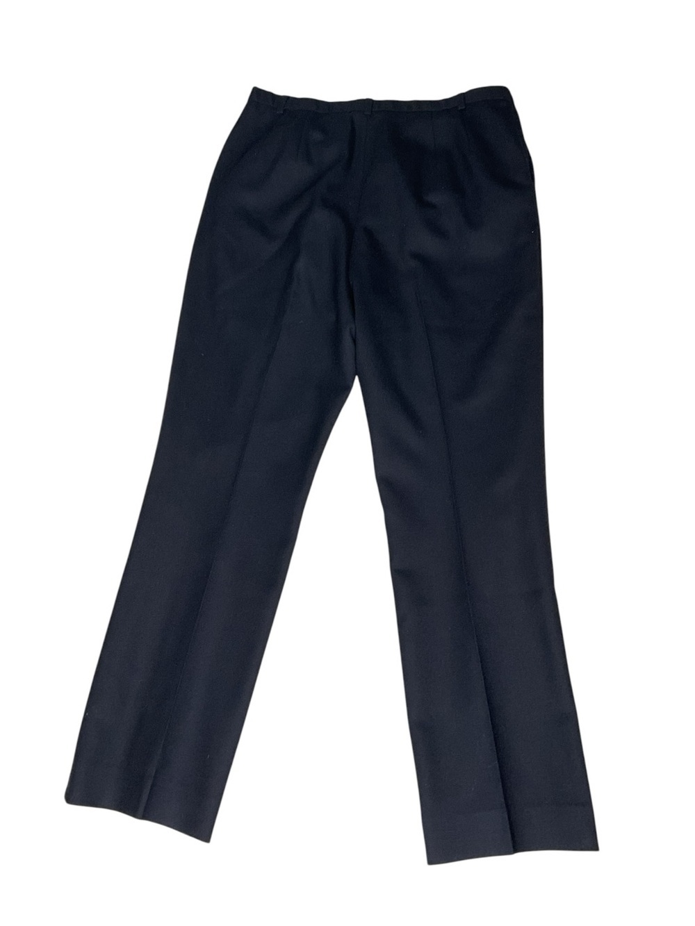 Pendleton Black Virgin Wool Dress Pants Size 12 Made in USA Classic Trousers